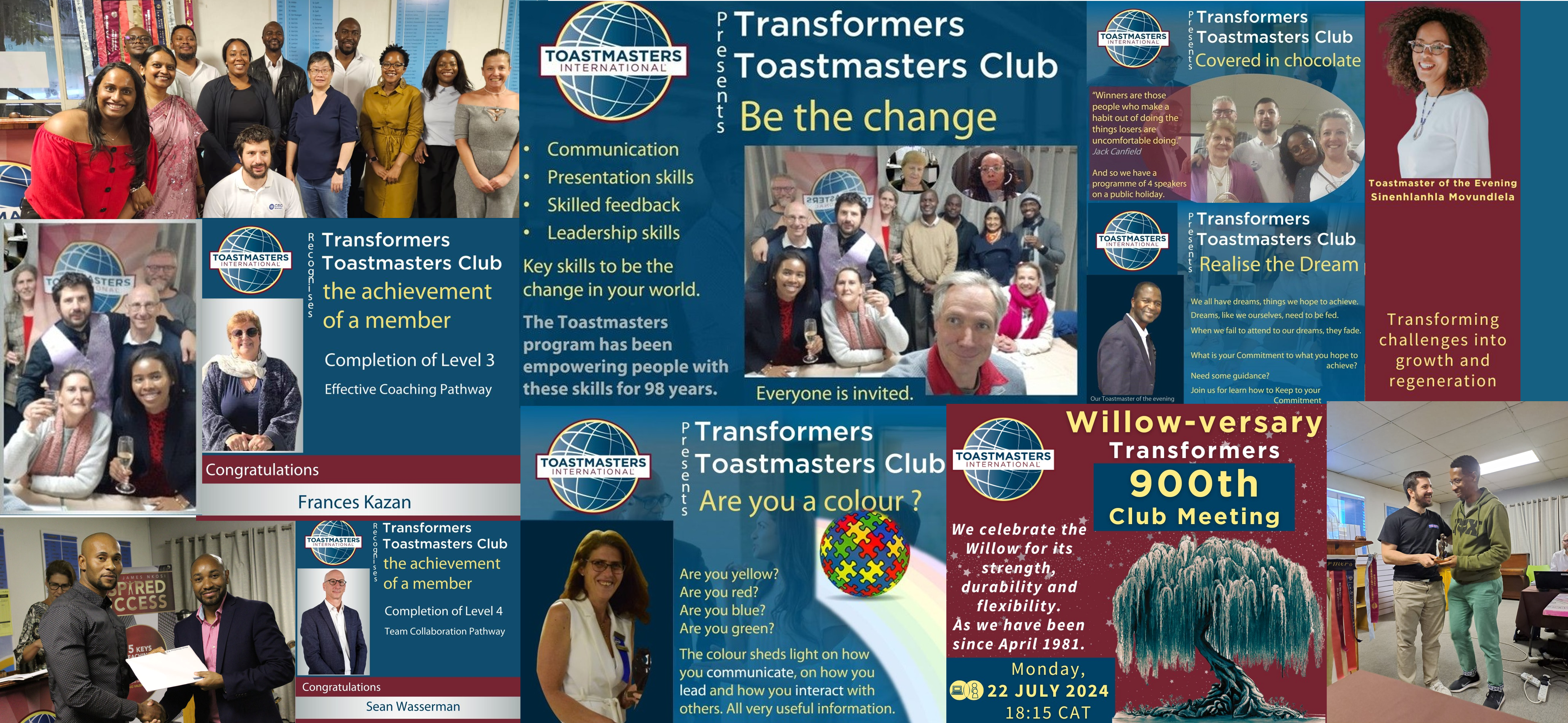 Transformers Toastmasters Club members meet regularly to practice and refine their speaking abilities in a supportive environment.